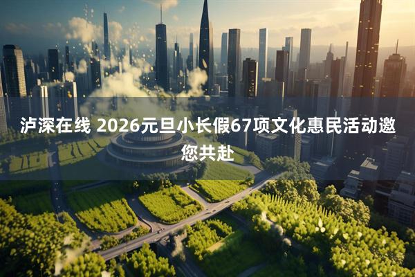 泸深在线 2026元旦小长假67项文化惠民活动邀您共赴